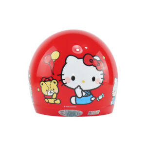 華泰 K-857KT06 Hello Kitty 中童半罩安全帽 紅 後方